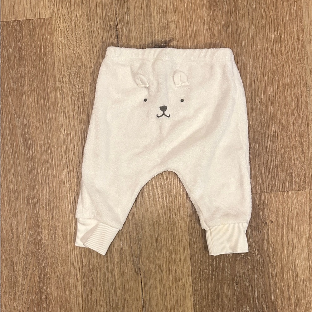 Carter’s Cream Baby Pants with Bear Face